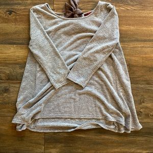 BKE back tie sweater